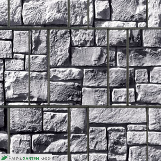 Sichtschutzstreifen Motiv Steinlabyrinth - Detail