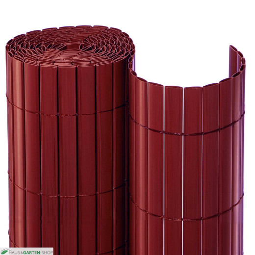 PVC Balkonsichtschutzmatte Rolle Rot