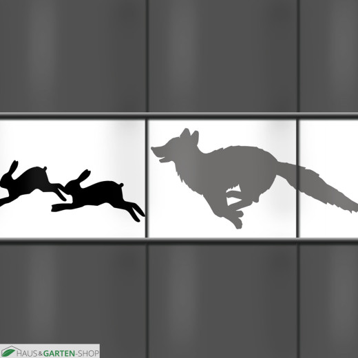 Kreativstreifen - Tiermotiv Fuchs und Hase