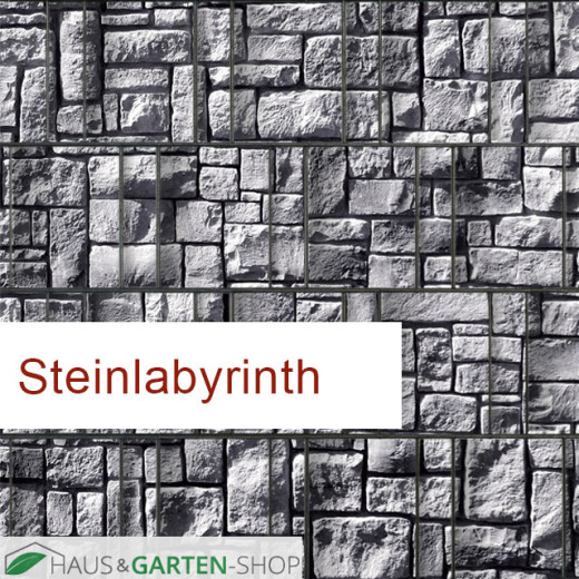 Sichtschutzstreifen Motiv Steinlabyrinth