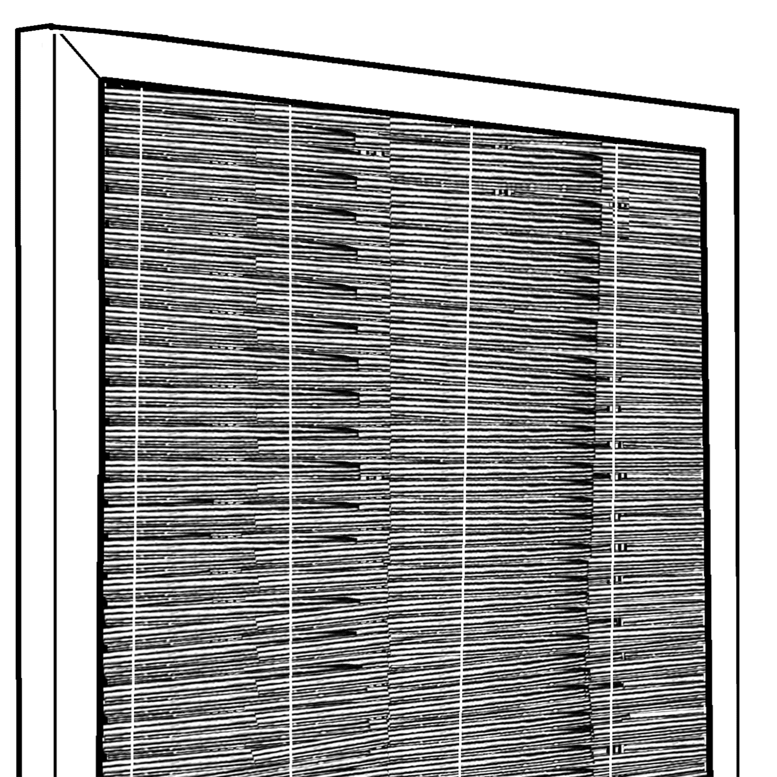 Sichtschutz Weidenzaun Exclusiv Frame-line-1,80 x 1,80 m 