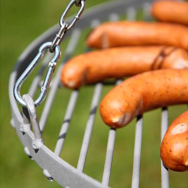 Dreibein Schwenkgrill mit Grillrost aus Stahl-Ø 70 cm
