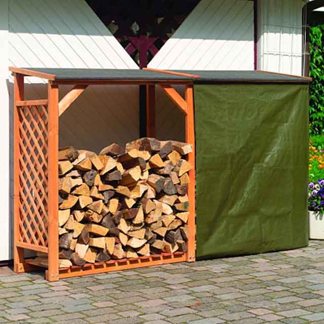 Erweiterung Kaminholzregal