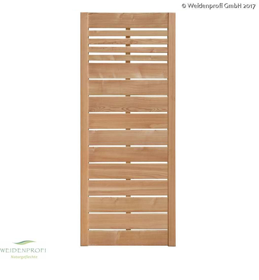 Lamellenzaun Lärche Sichtschutzsystem B/H 90 x 180