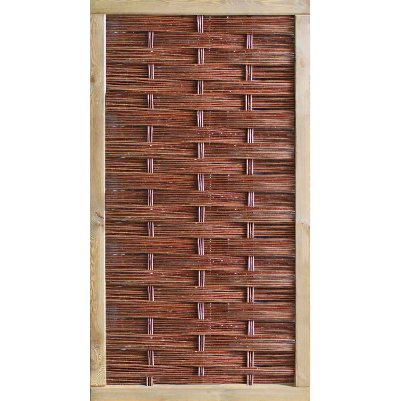 Weidengeflecht System SHELF Wand geschlossen 94 x180 cm