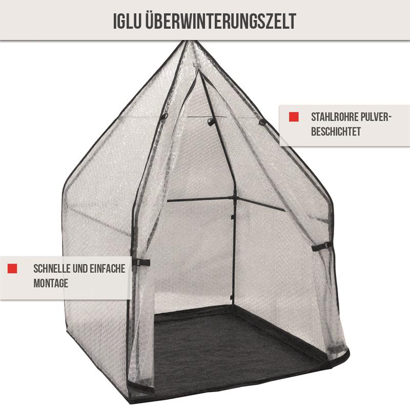 Überwinterungszelt für Pflanzen-180 x 180 x 220 cm