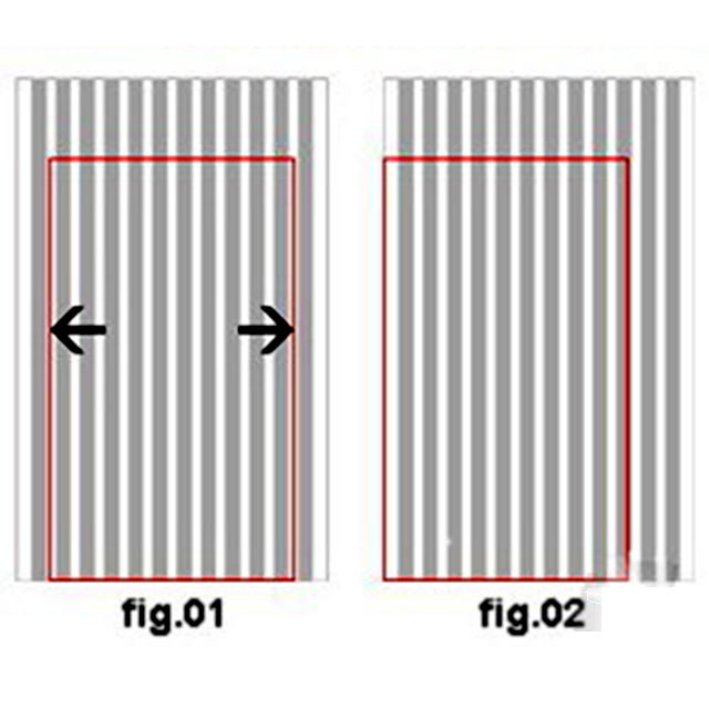 Dekorfolie für Fenster vertikal-1,524 x 1,00 m