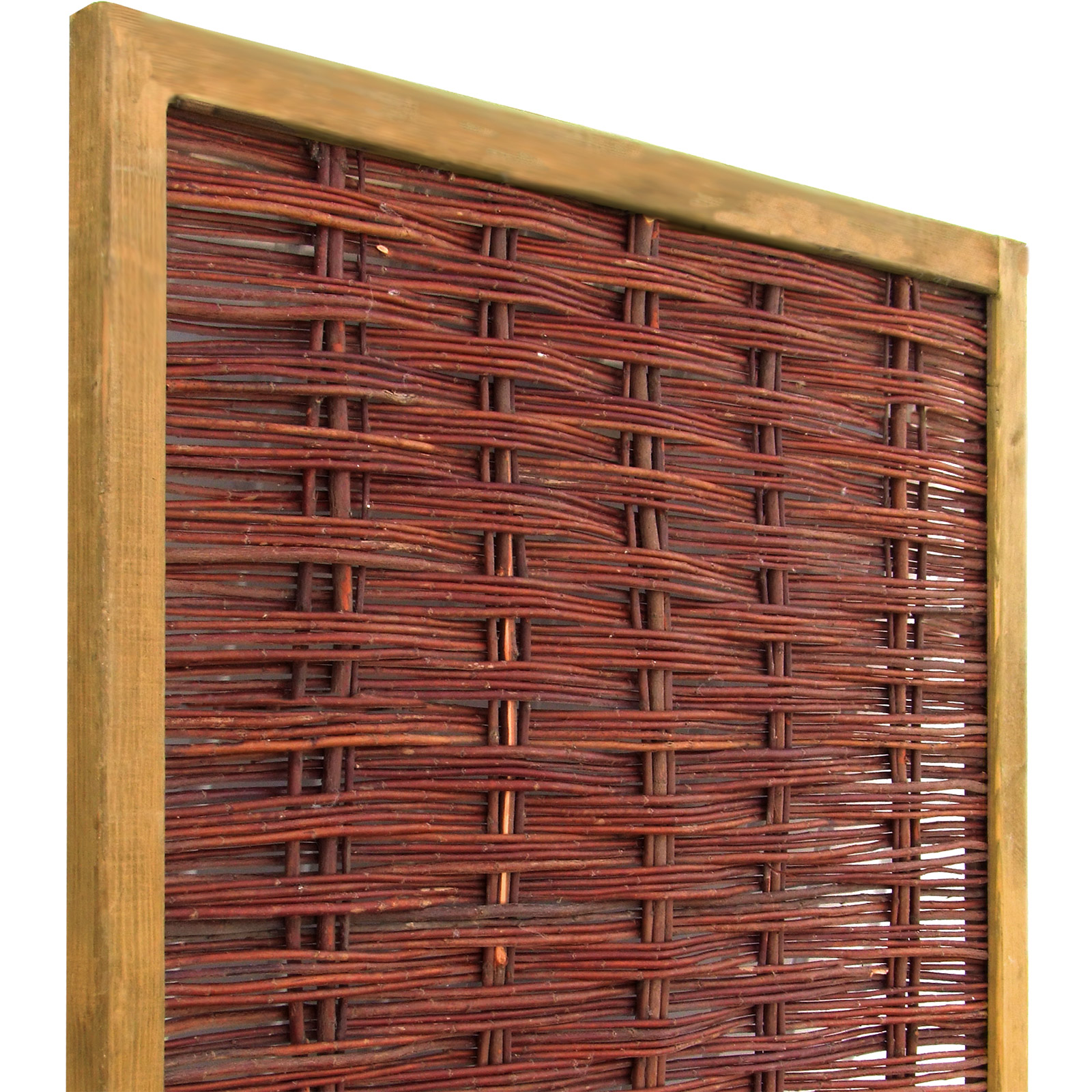 Sichtschutz Weidenzaun Exclusiv Frame-line-1,80 x 1,80 m 