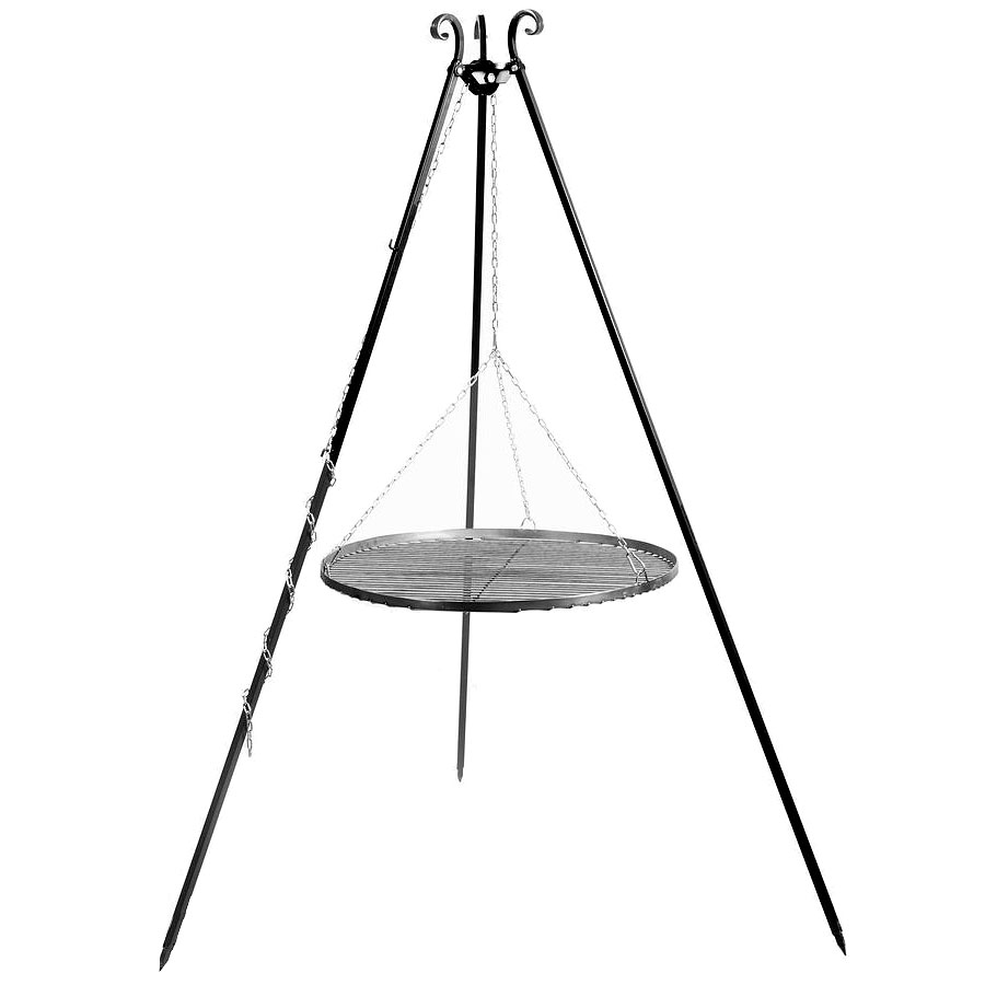 Dreibein Schwenkgrill mit Grillrost aus Stahl-Ø 70 cm