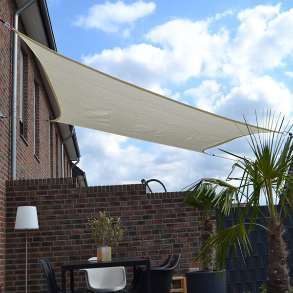 PEDDY SHIELD Vierecksonnensegel ohne Regenschutz-creme weiß-2,5 x 3m