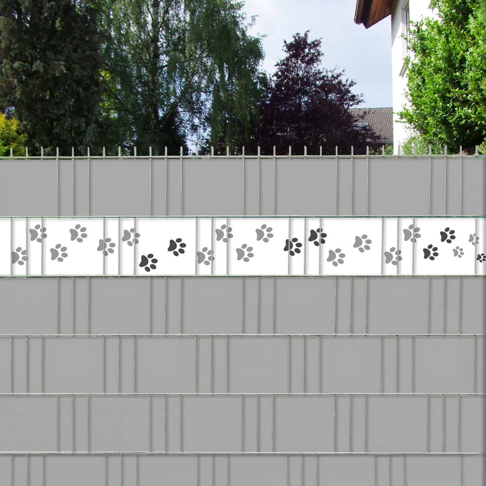 Zaun Sichtschutzstreifen - Hundetabsen Zaun Sichtschutzstreifen - Hundetabsen