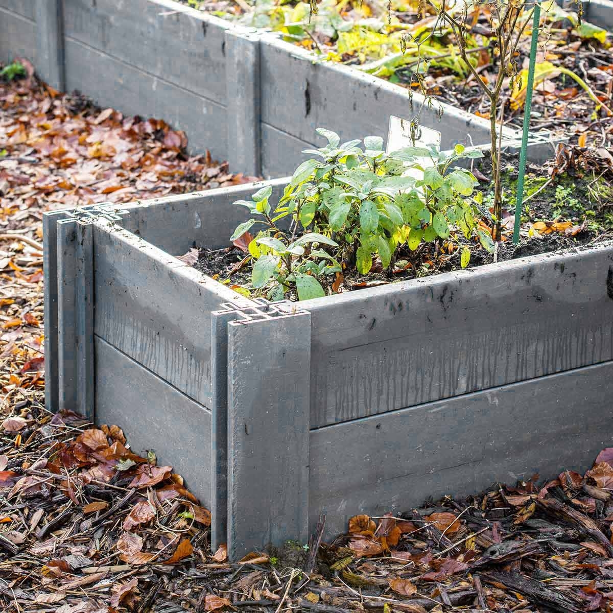 Recycling Kunststoff Hohlprofil für Gartenbeete 22/120/4cm