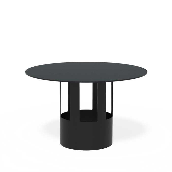 Ofenrohr Regenkappe Schwarz  Ø154mm 