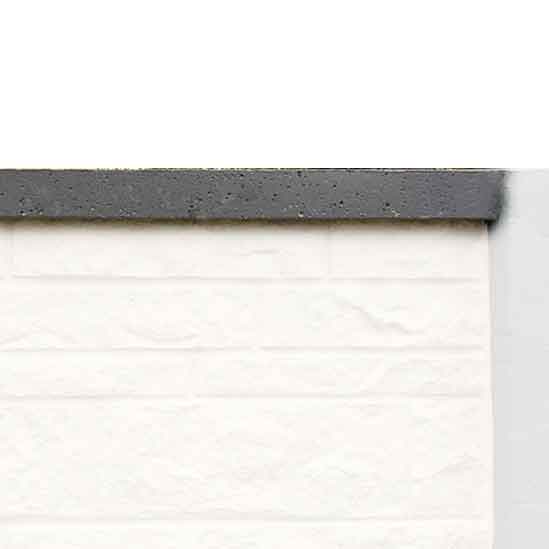 Oberlatte Betonzaun Standard Rechteck
