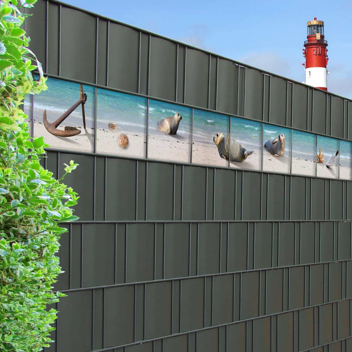 PVC Sichtschutzstreifen - Sandbank PVC Sichtschutzstreifen - Sandbank