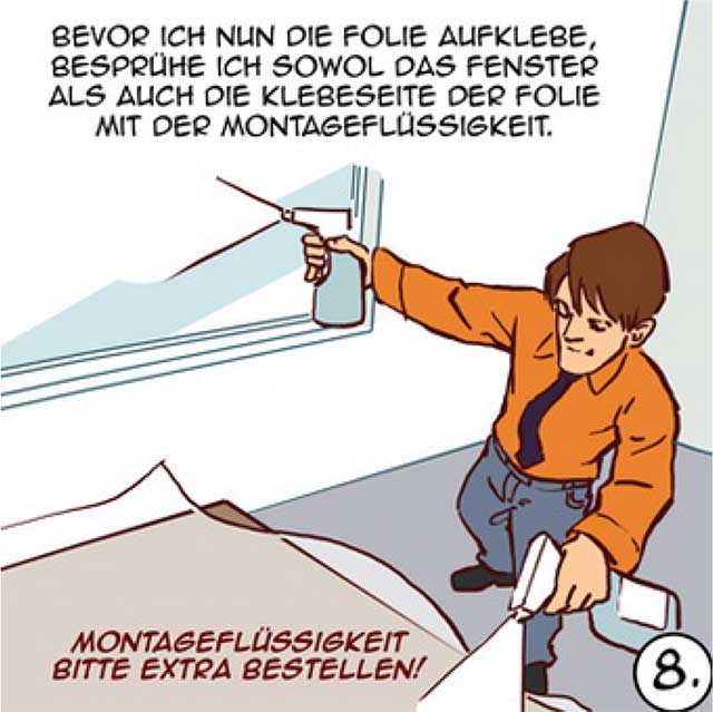 Dekorfolie für Fenster vertikal-1,524 x 1,00 m