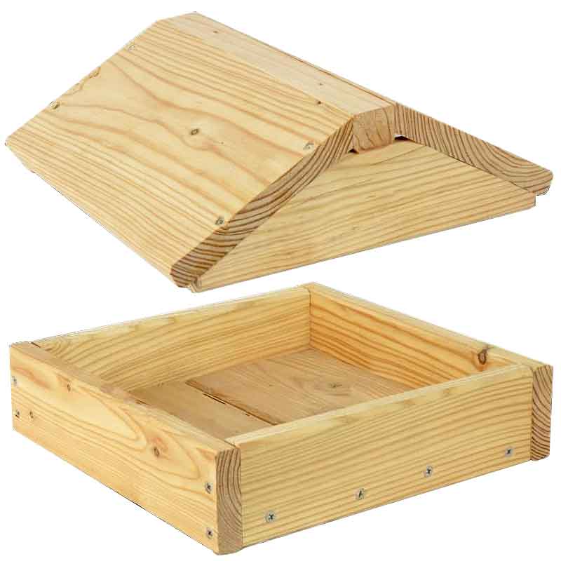 Sichtschutzzaun Typ Viborg Vogelhaus 24 x 24 x 6 | 24 x 25 x 8 cm