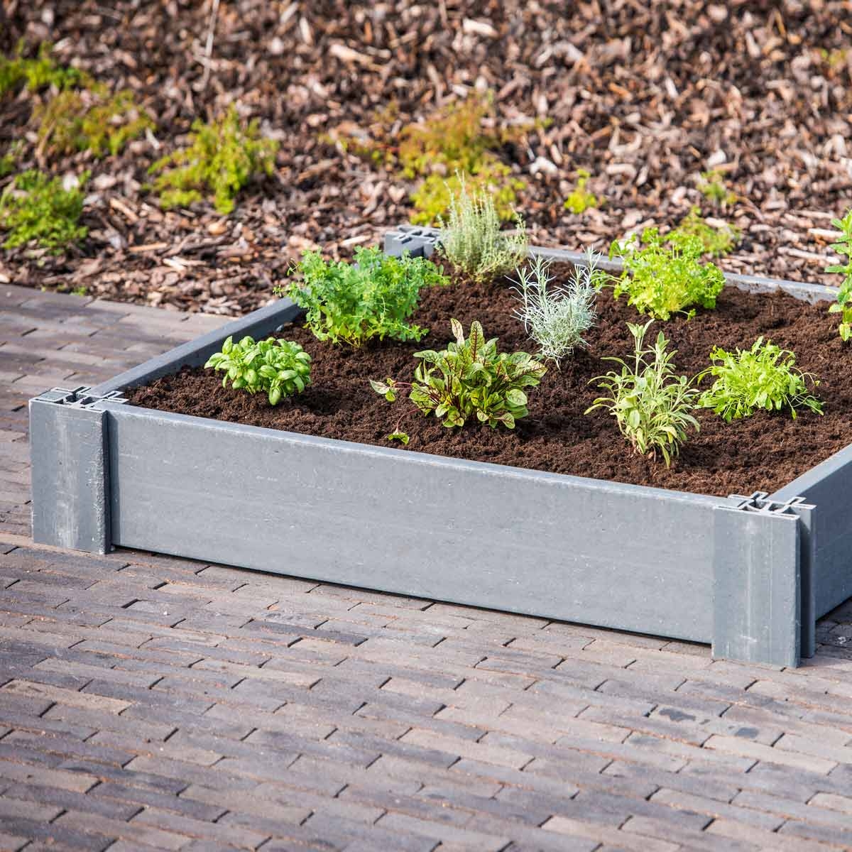 Recycling Kunststoff Hohlprofil für Gartenbeete 22/120/4cm
