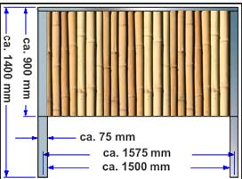 Bambuszaun Preise Masse
