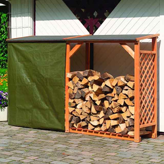 Kaminholzregal Wetterschutz