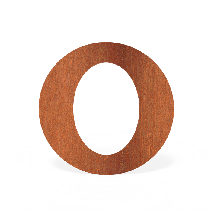 Rosette Ofenrohr  Ø154mm oval | Cortenstahl
