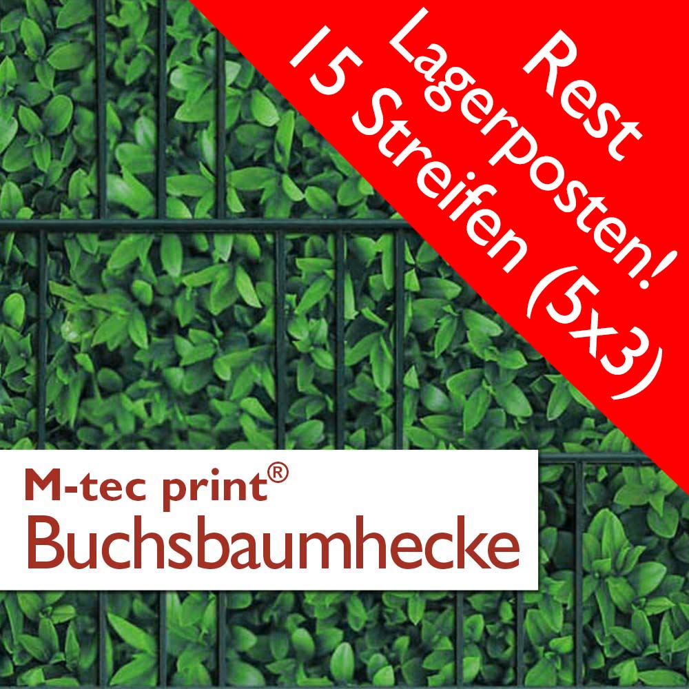 M-tec print® Brilliant | Buchsbaumhecke 15er Pack 