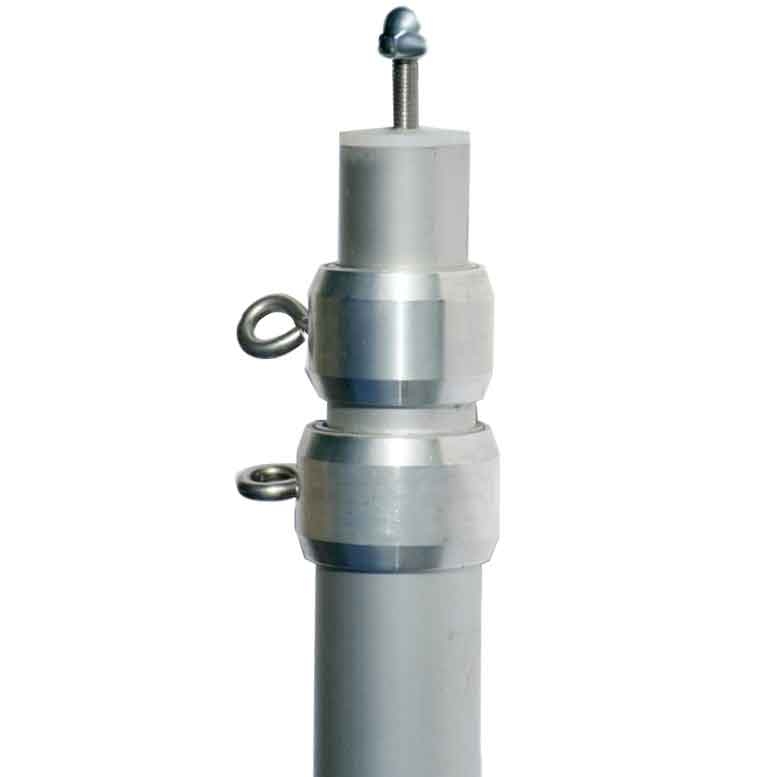 Aluminium Teleskopmast 280 cm dreiteilig
