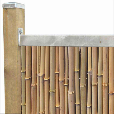 Profil für Sichtschutzmatten aus Bambus - Detail