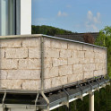 Balkon-Banner Sandsteinmauer