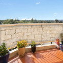 Balkonverkleidung Sandsteinmauer by M-tec technology