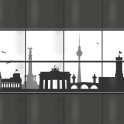 Kreativstreifen mit Berliner Skyline