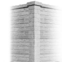 Betonzaunsystem Klassik-Stein Eckpfosten betongrau 275x12x12,5