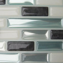 Dekorfolie in mint-braun metallic im Detail