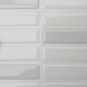 Mosaik Fliesenaufkleber weiß-grau im Detail