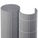 Balkonsichtschutzmatte Kompakt PVC - silber