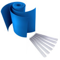 M-tec Profi-line ® Komfort Pack enzianblau inklusive Klemmschienen in transparent
