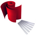 M-tec Profi-line ® Komfort Pack rot inklusive Klemmschienen in transparent