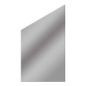Glasscheibe Glaswand System Vetro schräg grau 103 x 180|120 - beidseitig verwendbar